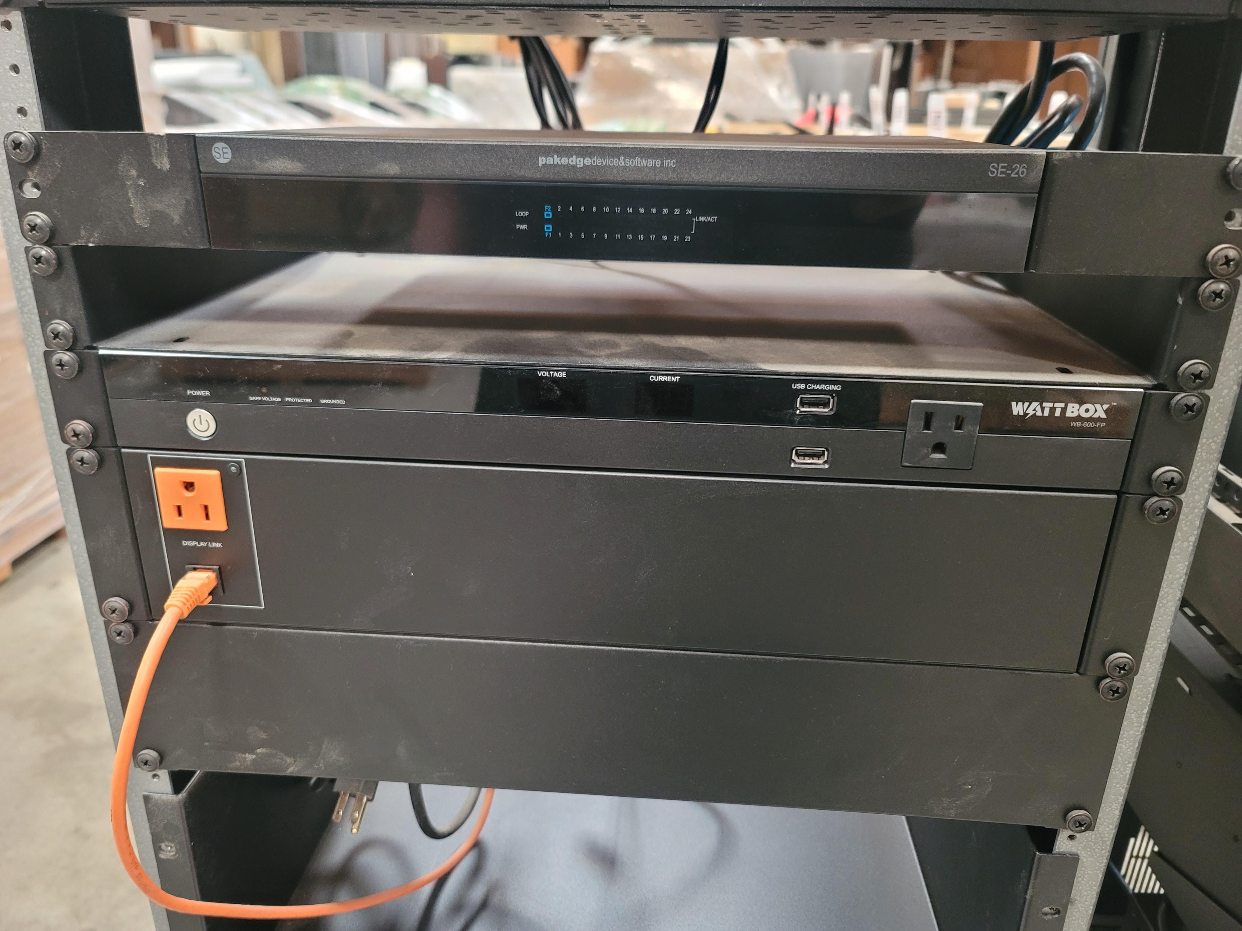 LOT - ELECTRONICS RACK, W/ CONTENTS OF ELECTRONICS-223