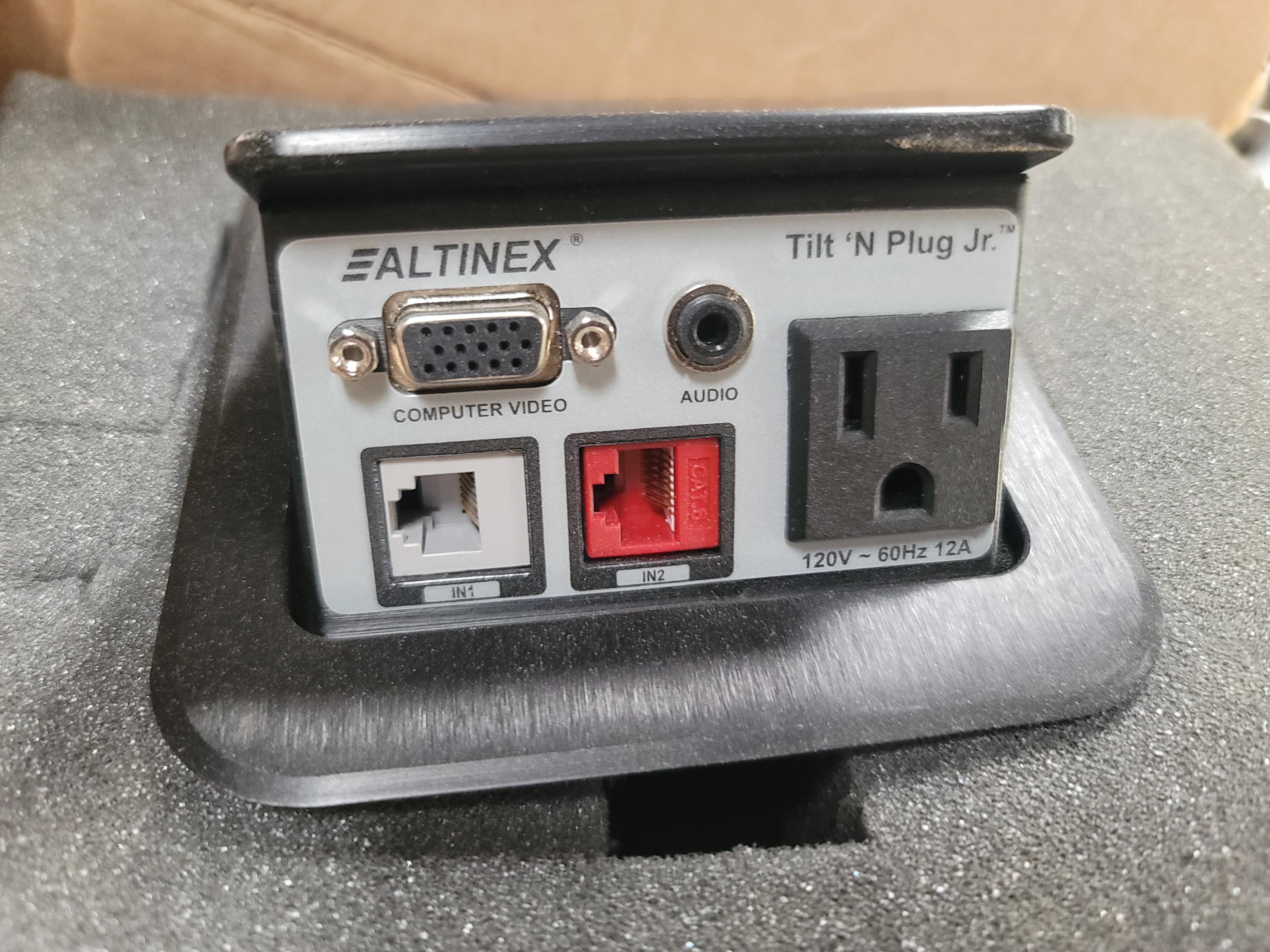 LOT - (2) ALTINEX TILT 'N PLUG JR. 2+2 NETWORK AND PO, MODEL TNP151-225