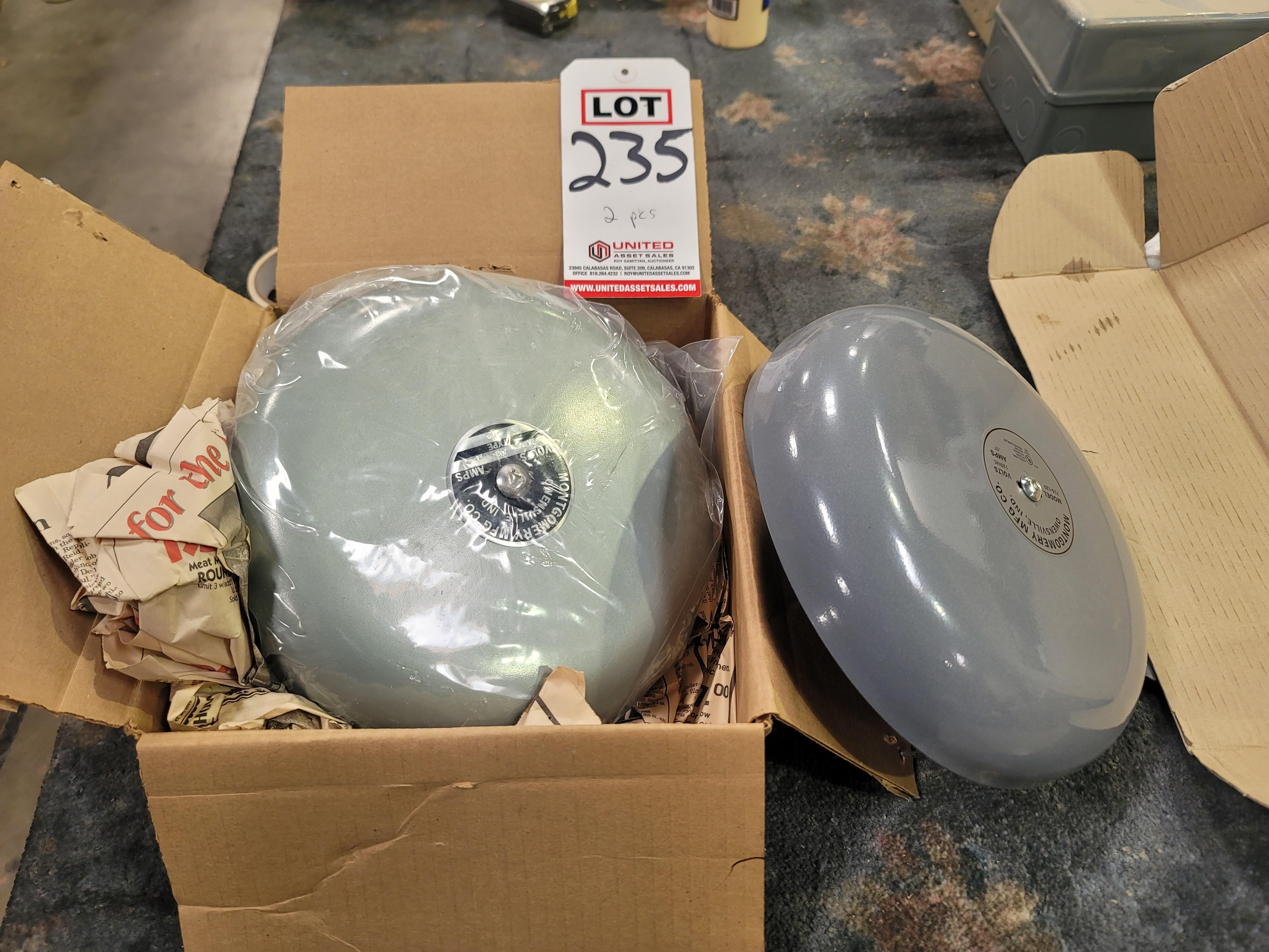 LOT - (2) MONTGOMERY ALARM BELLS, MODEL 710-120-235