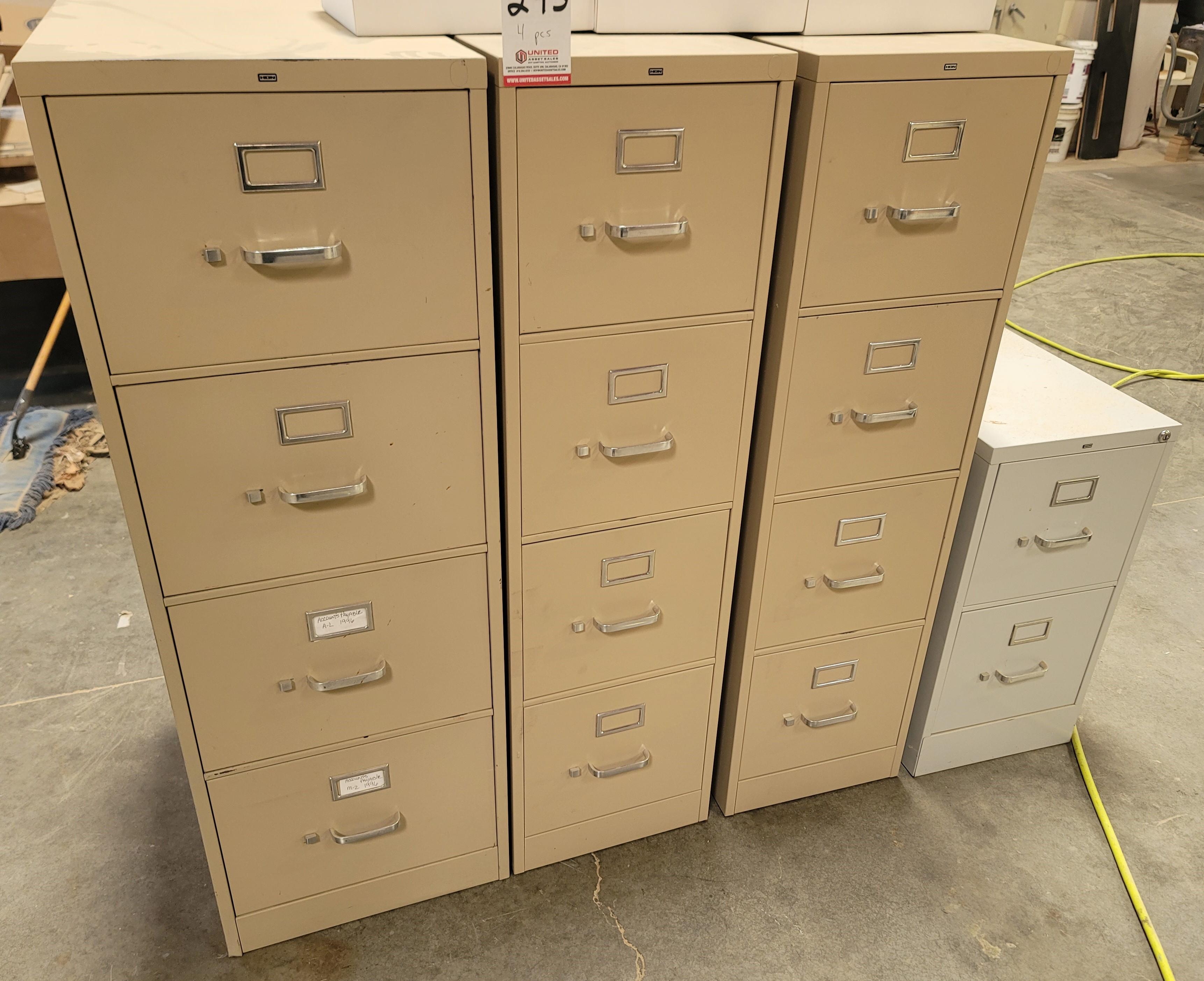 LOT - (4) FILE CABINETS-243
