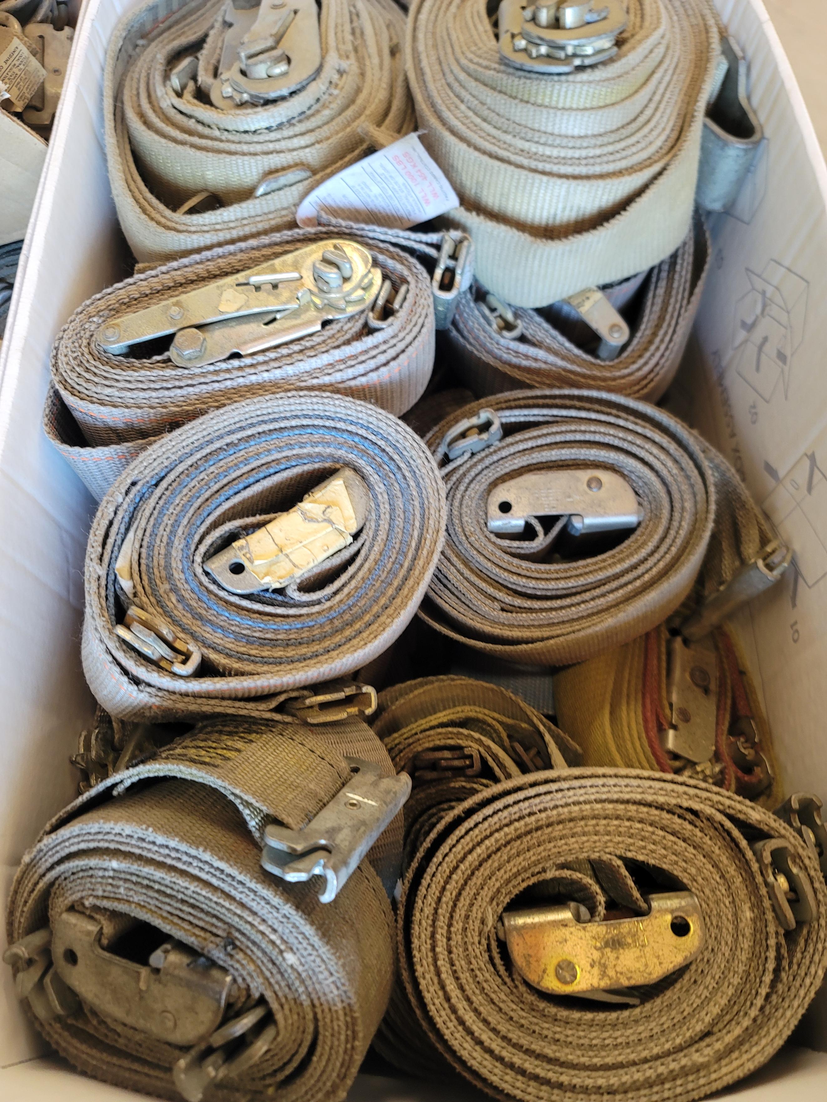 LOT - 2" RATCHET STRAPS, ETC.-247