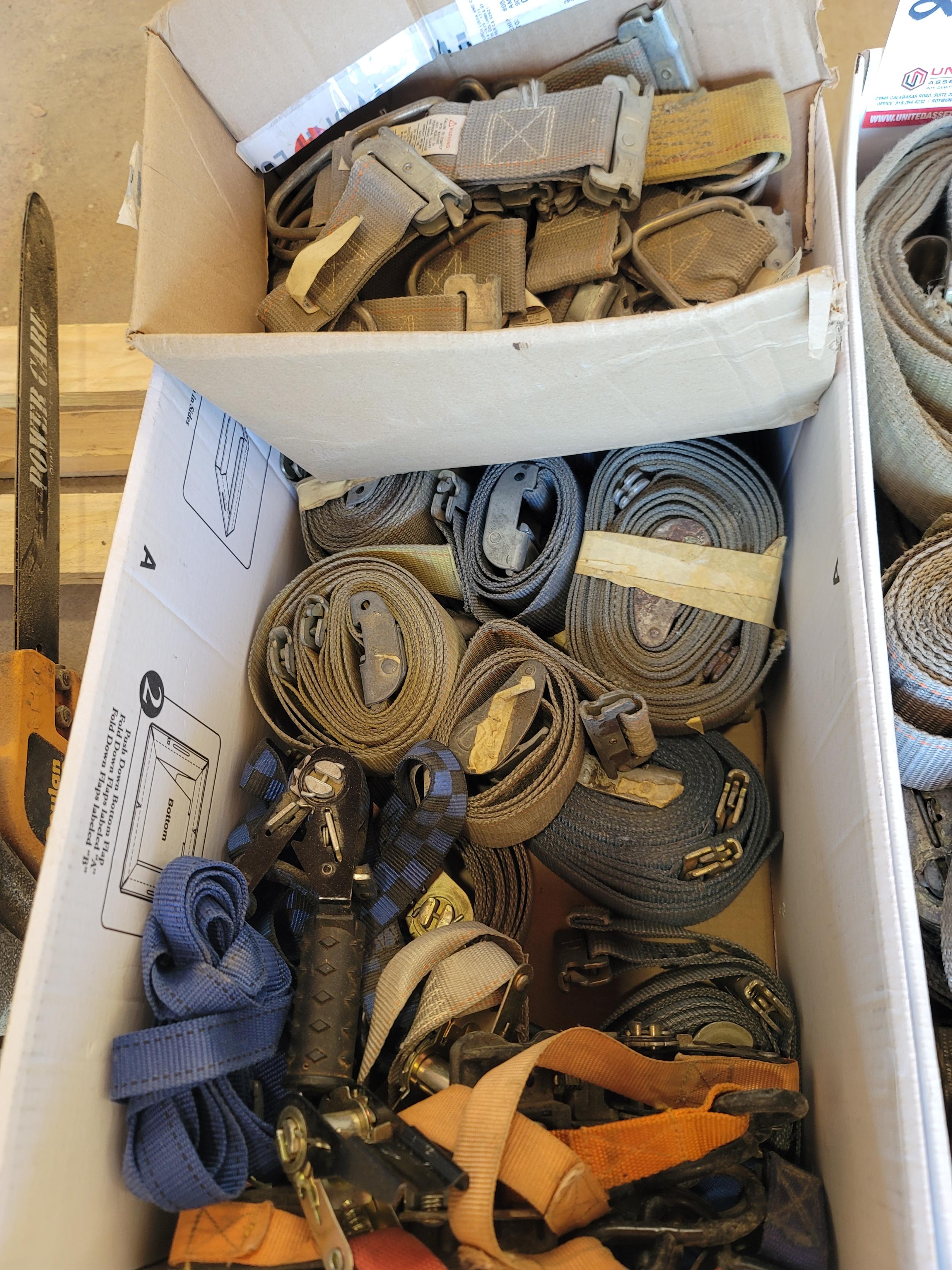LOT - 2" RATCHET STRAPS, ETC.-247