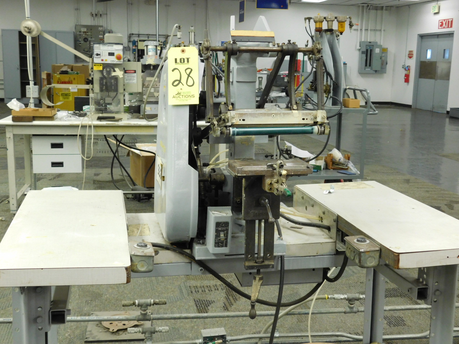 MARKEM SILK SCREEN MACHINE/PRESS, MODEL 45-A-28