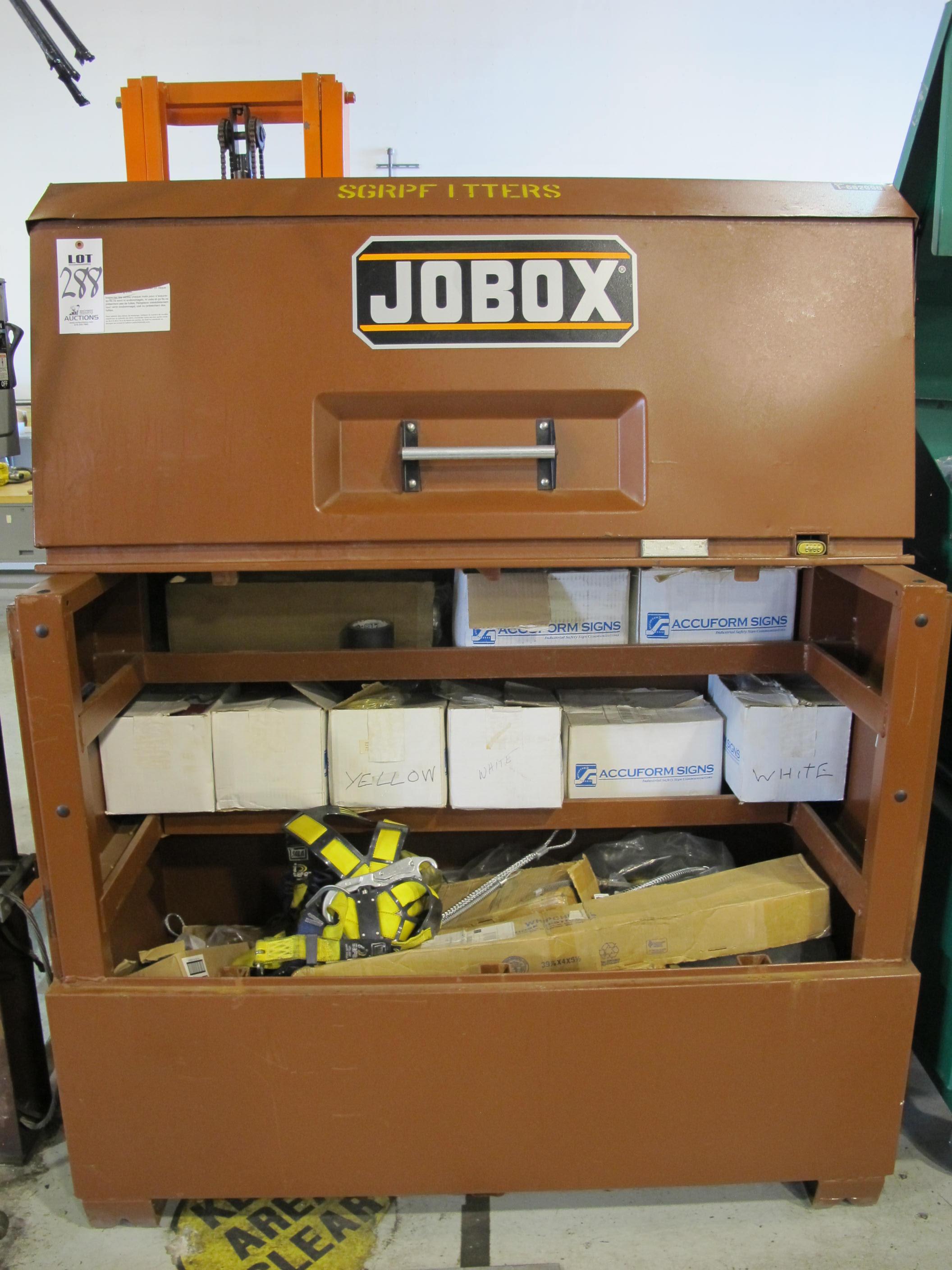 JOBOX W/ CONTENTS (G-49) LOADING & HANDLING FEE $25-