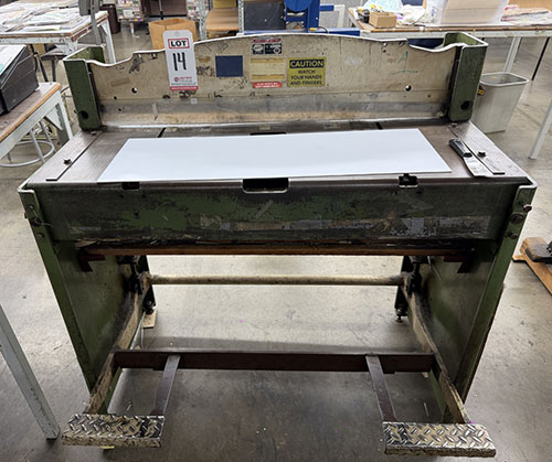 DI-ACRA NO. 36 FOOT SHEAR, CAPACITY: 36" X 16 GAUGE MILD STEEL-14
