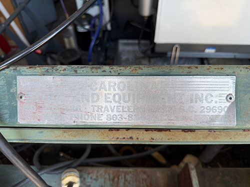 CAROLINA TOOL & EQUIP. CO. HORIZONTAL BAND SAW, MODEL HD10, CUTTING CAPACITY: 8.5" X 13.5", 1/2" X 9'-7" BLADE SIZE-24