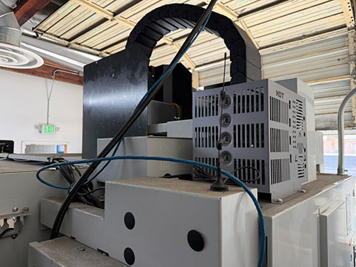 Haas-2022 HAAS DM-2 CNC VERTICAL DRILL/MILL MACHINING CENTER, MOLD MAKER, HAAS CNC CONTROL, TABLE: 34" X 15", XYZ TRAVELS: 28" X 16" X 15", CAT 40 TAPER, 15,000 RPM SPINDLE, SIDE MOUNT 18 ATC, 15 HP, THROUGH SPINDLE COOLANT, PROGRAMMABLE COOLANT NOZZLE, 32 GB EXPANDED MEMORY, WIRELESS INTUITIVE PROBING, TOOL AIR BLAST, CHIP CONVEYOR, 4TH AXIS READY, SUBPLATE, S/N 1197026-25