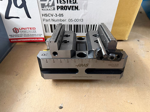 HAAS 3" MANUAL SELF-CENTERING VISE, MODEL HSCV-3-05, W/ ORIGINAL PACKAGING-29