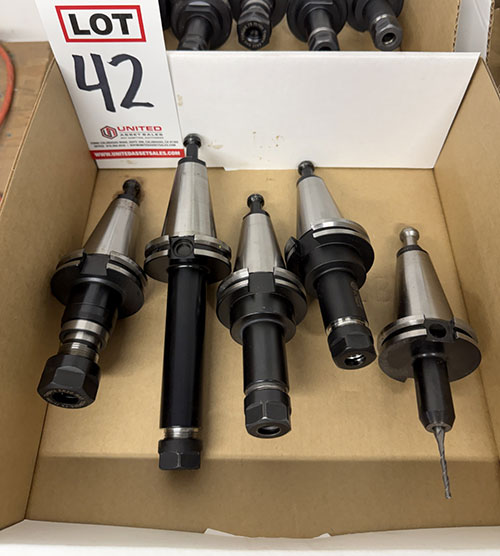 LOT - (5) CAT 40 TOOL HOLDERS-42