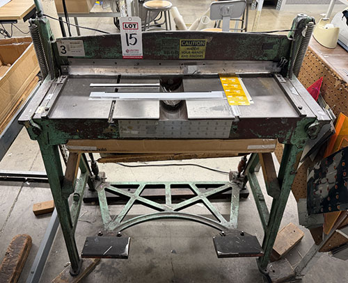 PECK, STOW & WILCOX NO. 130 FOOT SHEAR, CAPACITY: 30" X 18 GAUGE MILD STEEL-15