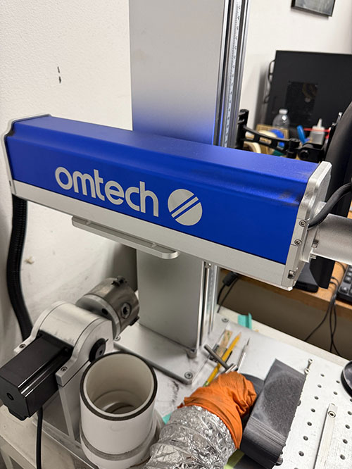 OMTECH LASER MARKING MACHINE, MODEL LYF-30BW, S/N 20250401009, WORKSPACE: 175 X 175 MM, LASER POWER: 30W-107B