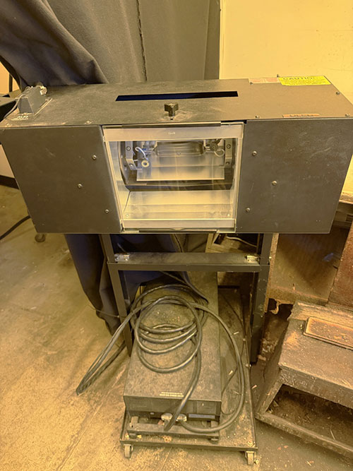 VACUUM TABLE W/ EXPOSURE LAMP, TABLE MEASURES 79" X 62", OLEC OLITE AL-53 UV PRINTING LAMP & POWER SUPPLY-118