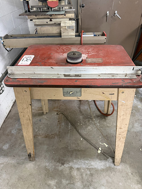 4" DRUM SANDING TABLE W/ FENCE, 1/4 HP, TABLE MEASURES 32" X 24", 35-1/2" TABLE HT-125