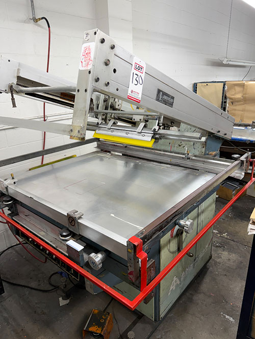 AMERICAN SCREEN PRINTING VACUUM PRESS, MODEL TEMPO2538, S/N 813184, 54" X 64" OVERALL-130