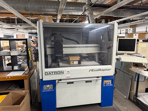 2007 DATRON ECO RAPTOR HIGH SPEED 3-AXIS CNC DRILLING & ENGRAVING MACHINE, MODEL M35 ToA, GANTRY SPINDLE, 7,000-60,000 RPM, S/N 801432-152