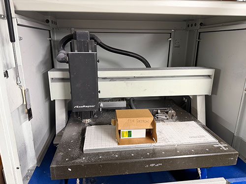 2007 DATRON ECO RAPTOR HIGH SPEED 3-AXIS CNC DRILLING & ENGRAVING MACHINE, MODEL M35 ToA, GANTRY SPINDLE, 7,000-60,000 RPM, S/N 801432-152