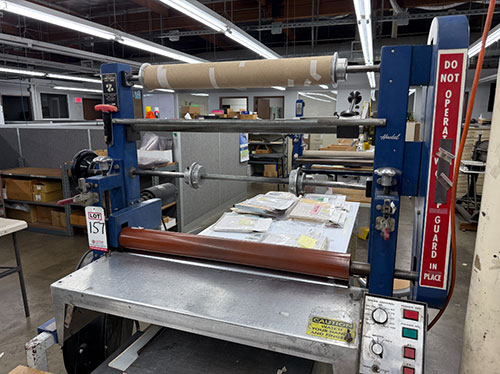 FLEXCON FLEX-VU LAMINATOR, MODEL F-30-D, S/N 2265-157