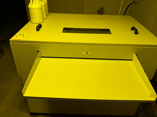 METALPHOTO PROCESSOR, DEVELOPS, FIXES AND RINSES PLATES, MODEL MP80, S/N 5070PRO21-173