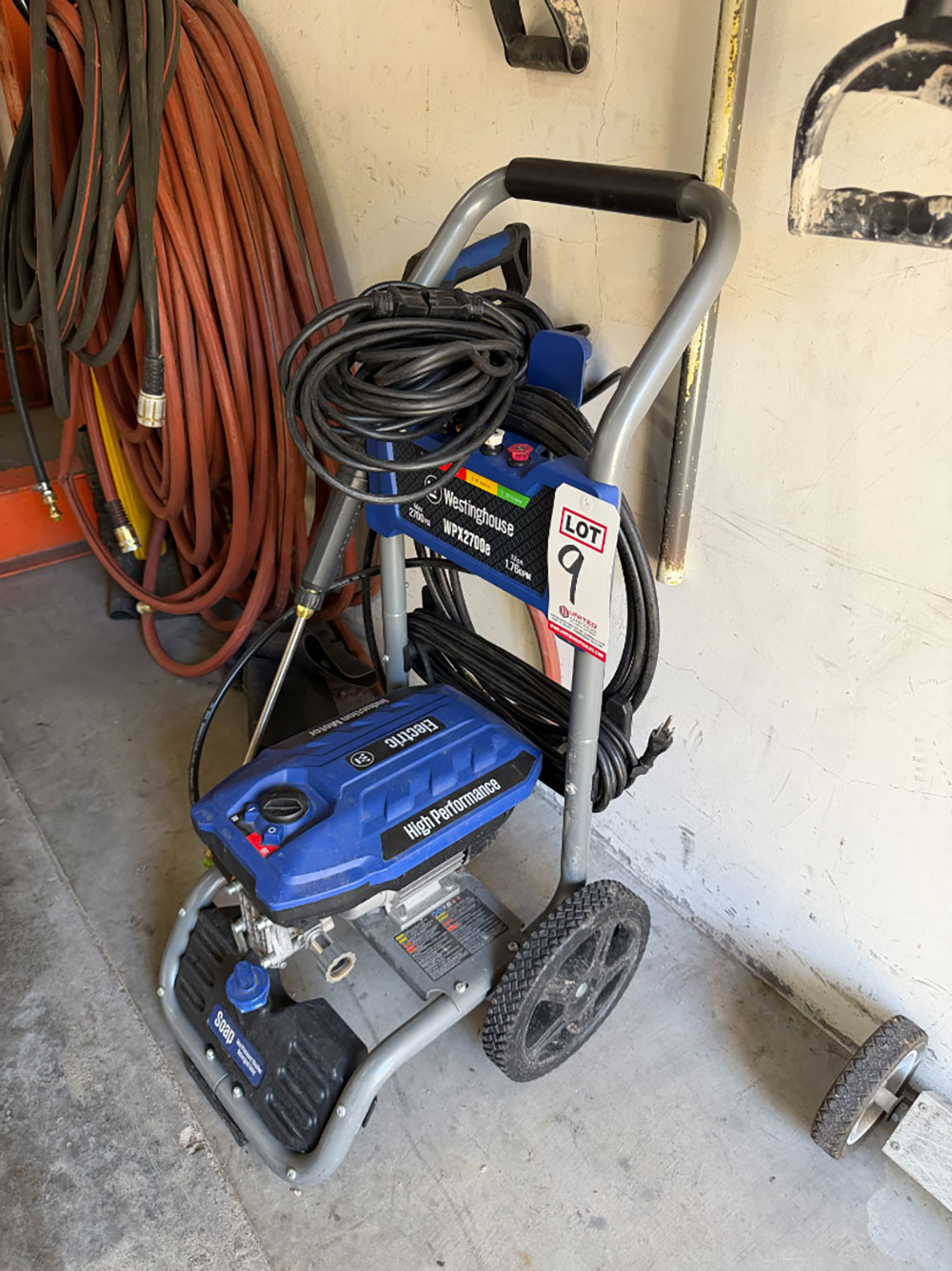 WESTINGHOUSE ELECTRIC PRESSURE WASHER, MODEL WPX2700E, 2700 MAX PSI, 1.76 GPM-9