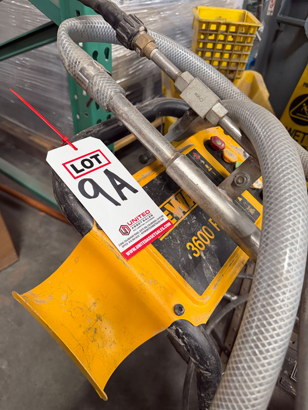 DEWALT GAS POWERED PRESSURE WASHER, MODEL DXPW61299, 3600 PSI, 2.5 GPM-9A