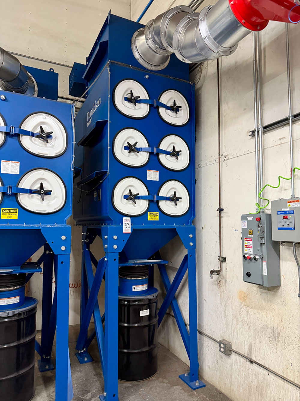 2023 DONALDSON TORIT DFE 3-6 DUST COLLECTOR, S/N 16785499-L1-1, 12" NON-RETURN VALVE, DUST LEVEL SENSOR, MICROSWITCH, CONTROL PANEL-33