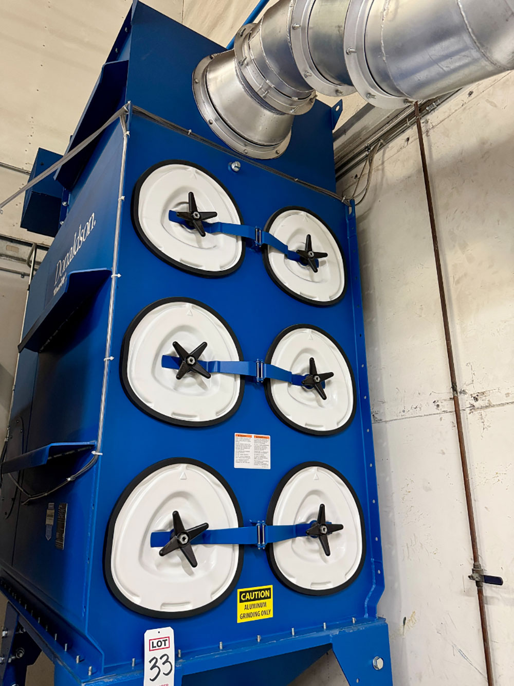 2023 DONALDSON TORIT DFE 3-6 DUST COLLECTOR, S/N 16785499-L1-1, 12" NON-RETURN VALVE, DUST LEVEL SENSOR, MICROSWITCH, CONTROL PANEL-33