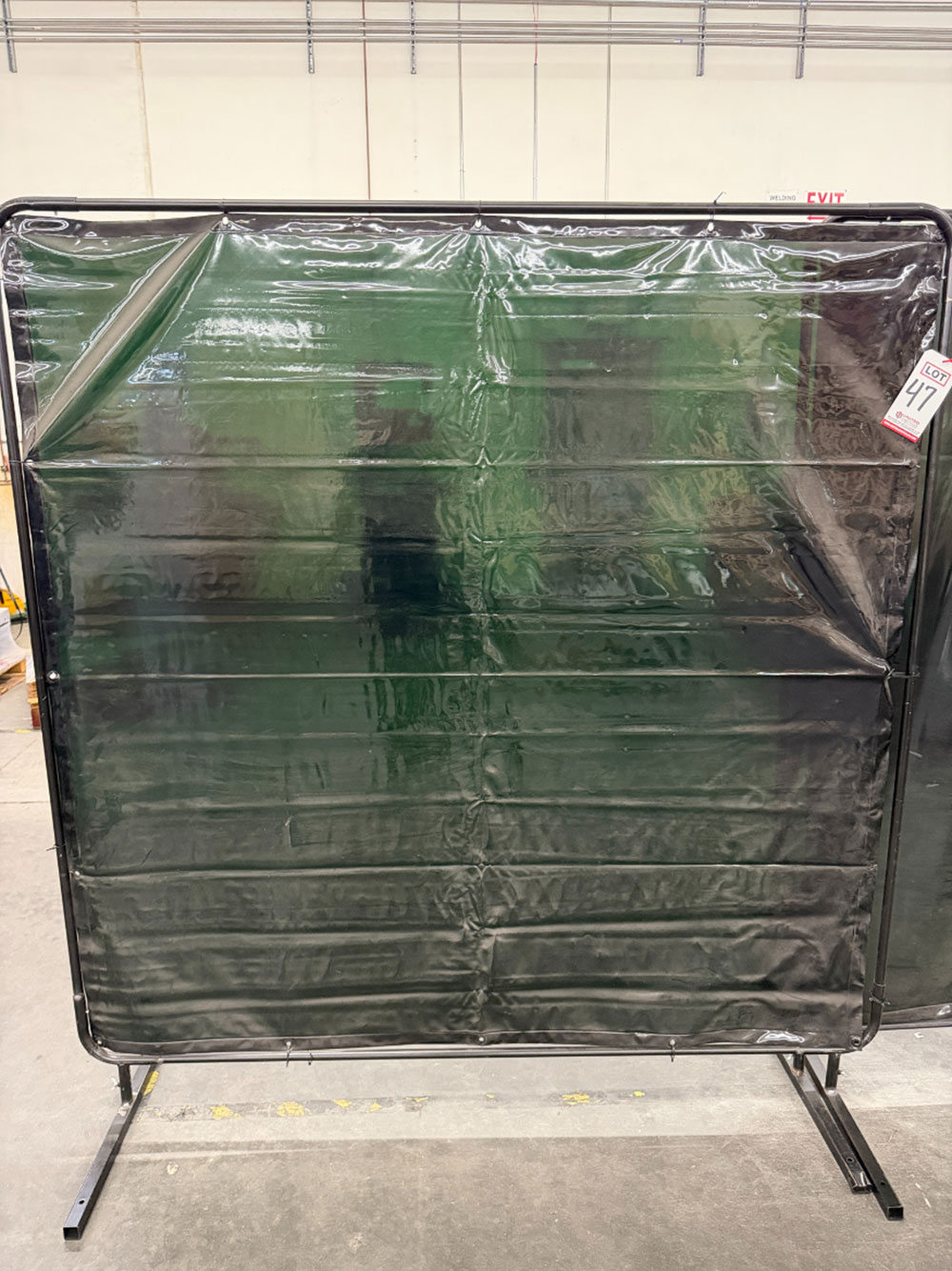 LOT - (10) BLACK WELDING CURTAINS, 6' AND 8' LENGTHS-47