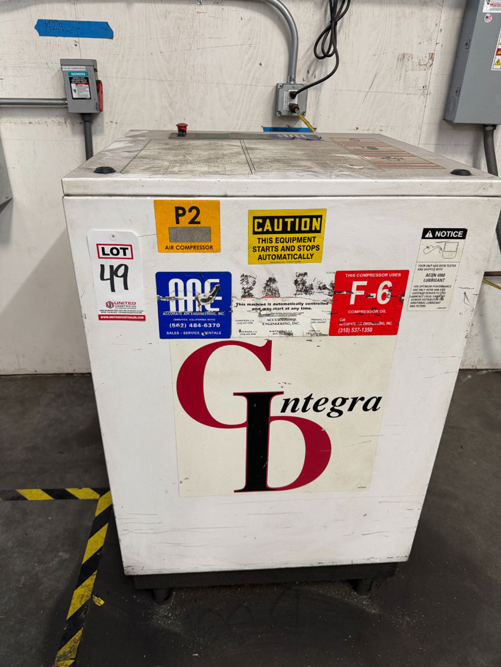 TAMROTOR AIRPILOT AIR COMPRESSOR, NO DATA PLATE-49