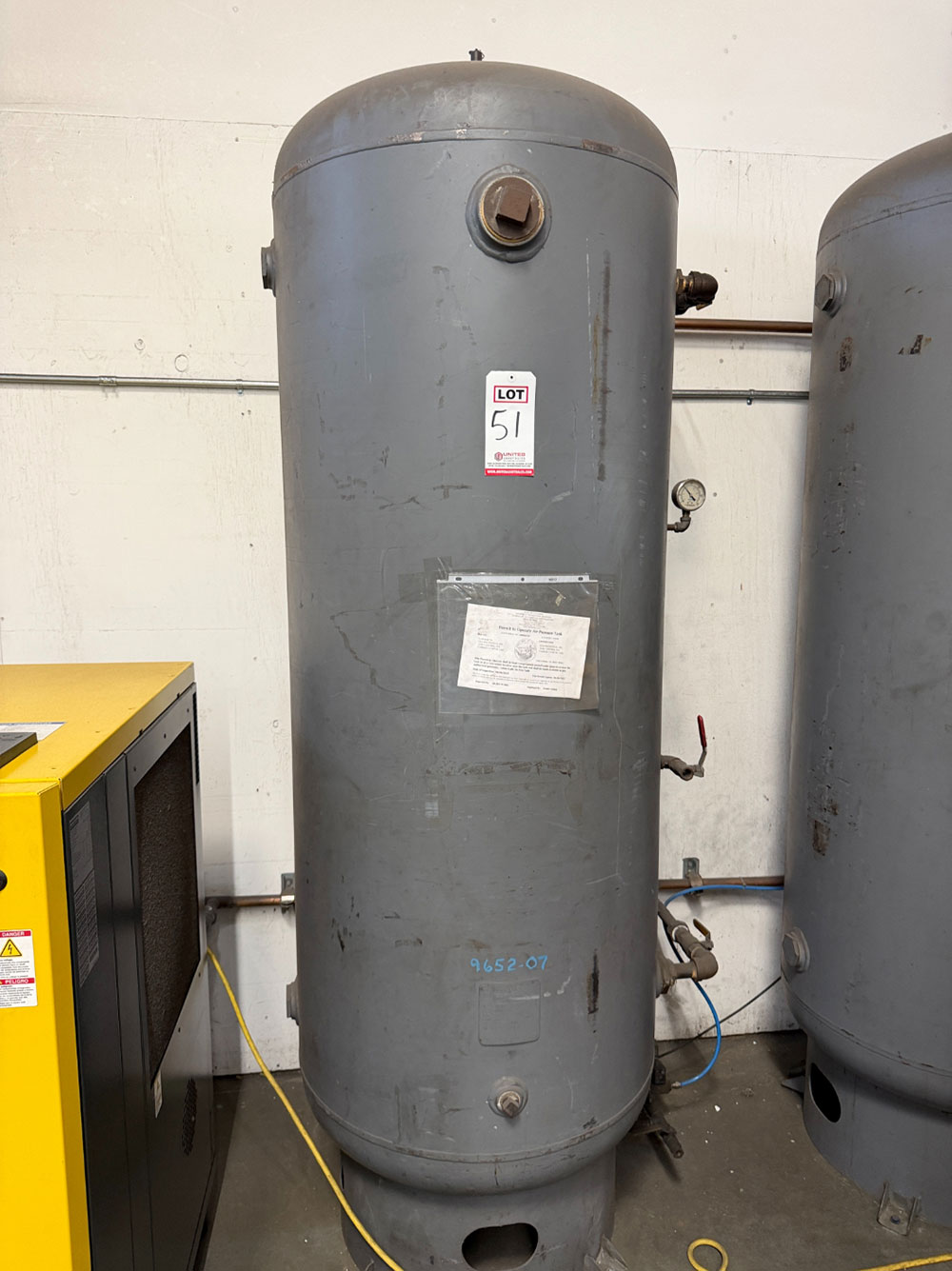 2005 AIR RECEIVING TANK, 240-GALLON CAPACITY-51