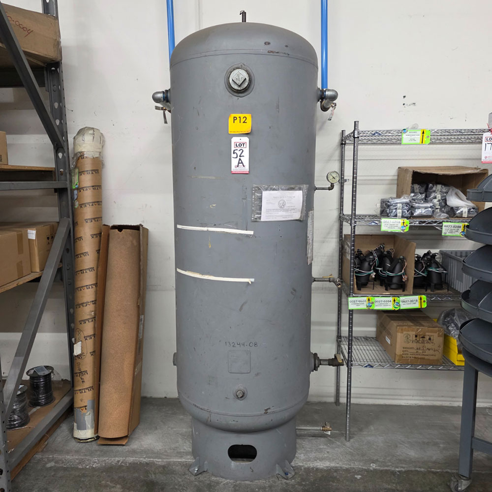 2008 AIR RECEIVING TANK, 240-GALLON CAPACITY-52A
