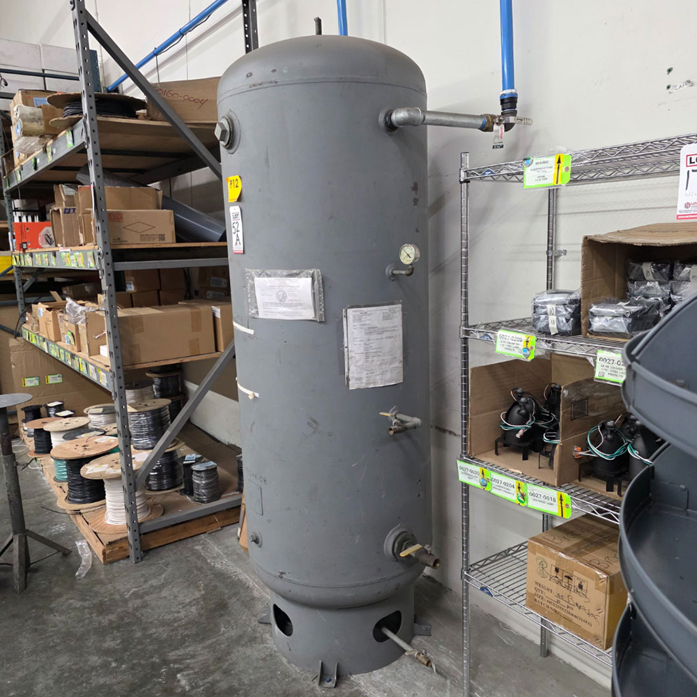 2008 AIR RECEIVING TANK, 240-GALLON CAPACITY-52A