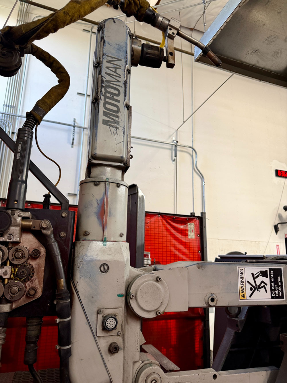 MOTOMAN WELDING CELL W/ ROBOTIC WELDING ARM, MOTOR REWIND REPAIR NEEDED-53