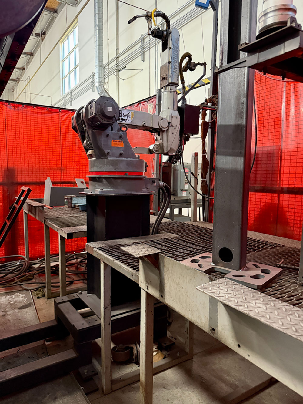 MOTOMAN WELDING CELL W/ ROBOTIC WELDING ARM, MOTOR REWIND REPAIR NEEDED-53