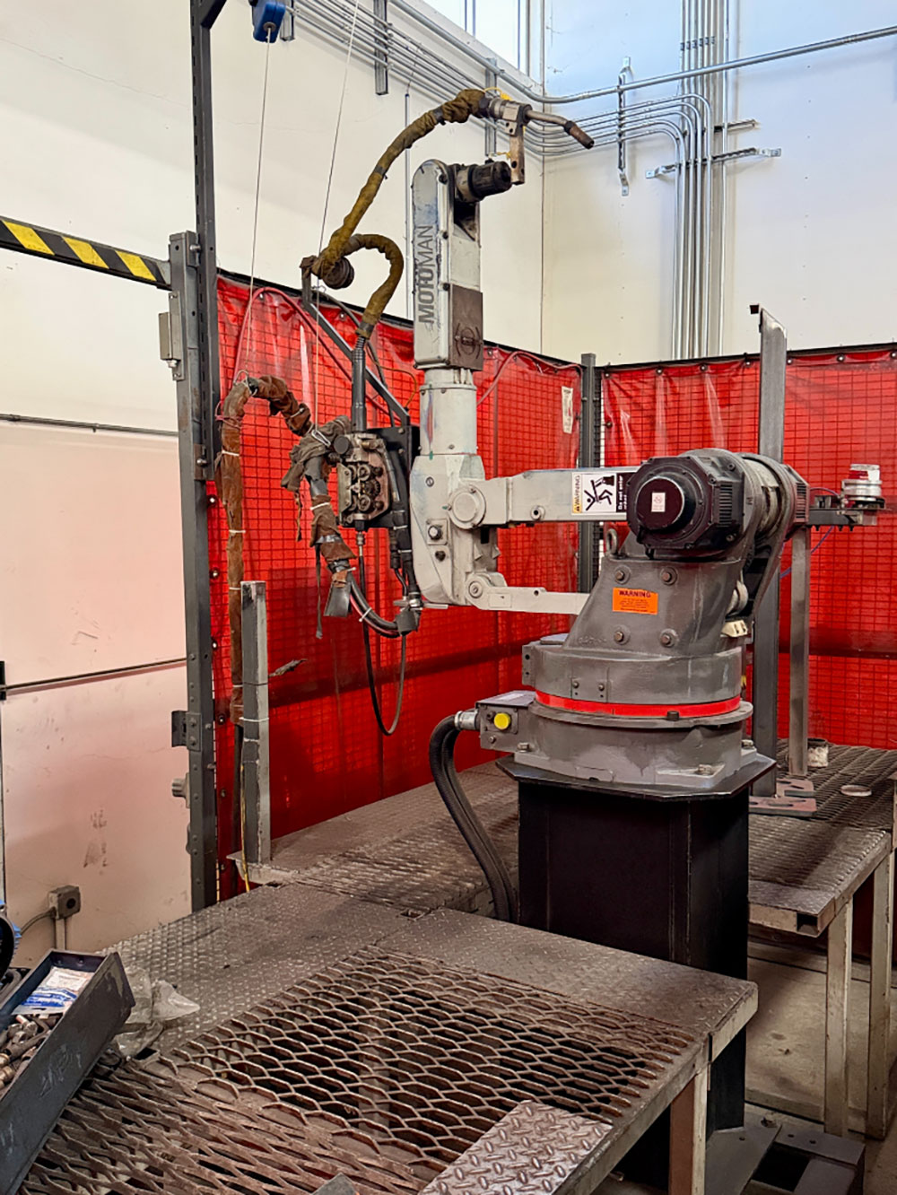 MOTOMAN WELDING CELL W/ ROBOTIC WELDING ARM, MOTOR REWIND REPAIR NEEDED-53