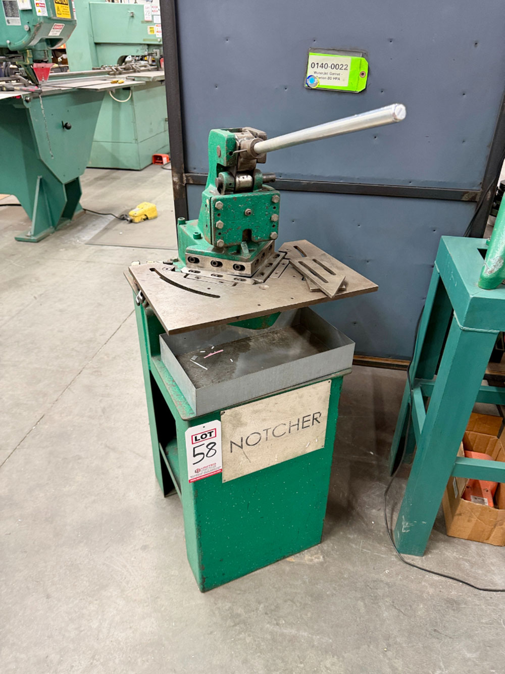 TENNSMITH CORNER NOTCHER, MODEL TN, S/N 15010-58