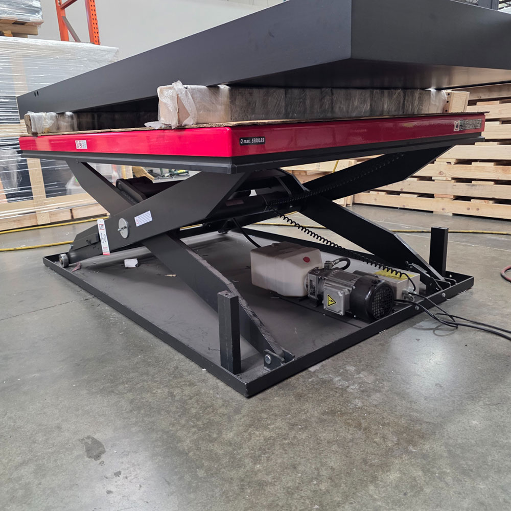 ULINE ELECTRIC LIFT TABLE, MODEL H-10647, 4' X 6', 5,500 LB CAPACITY-60