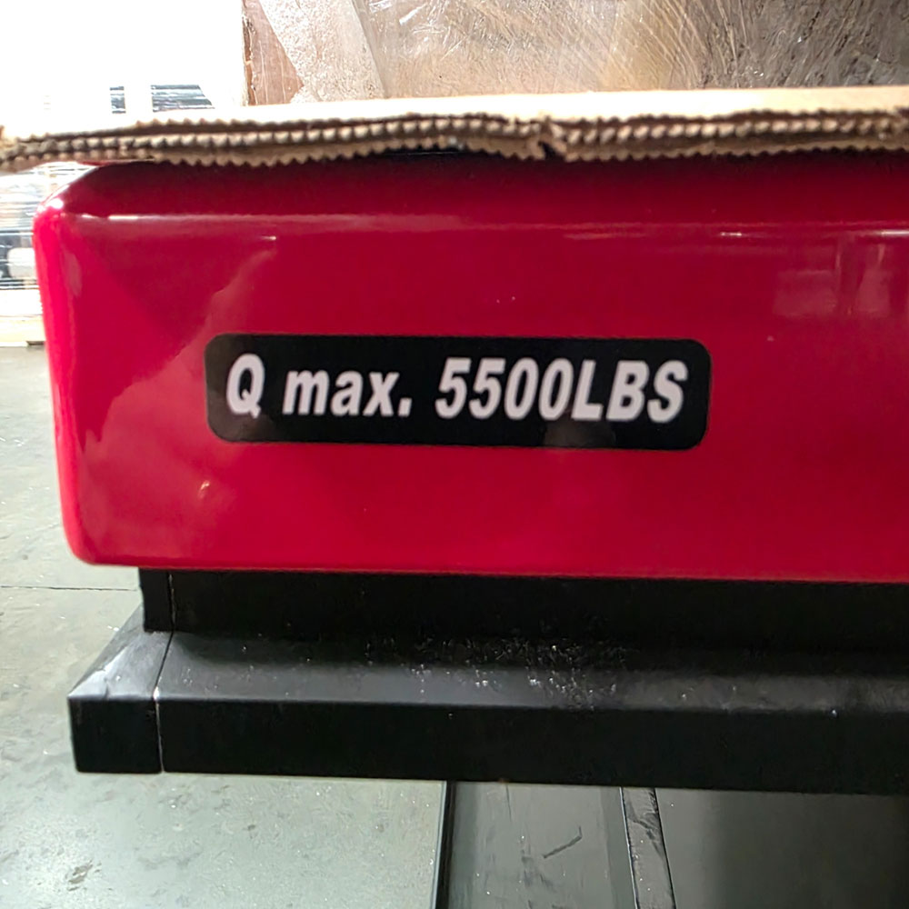 ULINE ELECTRIC LIFT TABLE, MODEL H-10647, 4' X 6', 5,500 LB CAPACITY-60