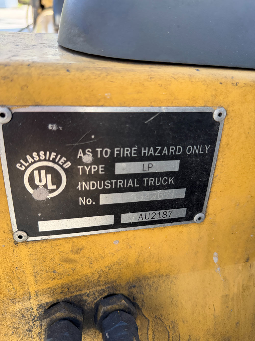 2004 CATERPILLAR LPG FORKLIFT, MODEL GC30K, 6,000 LB CAPACITY, 4-STAGE MAST, SIDE SHIFT, 5' FORKS, SOLID CUSHION TIRES, LOAD LIGHTS, REARVIEW MIRRORS, REAR SAFETY BEACON, CLEARCAP RAINCAP, APPROX. 8,077 HOURS, S/N AT83E00502, (DELAYED PICKUP UNTIL TUESDAY, AUGUST 18)-64