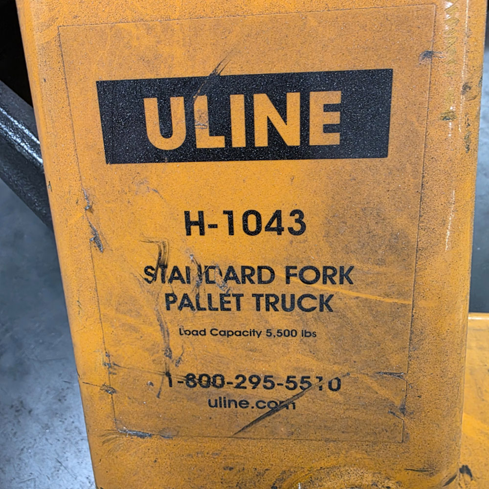 ULINE PALLET JACK, MODEL H-1043, 5,500 LB CAPACITY-72