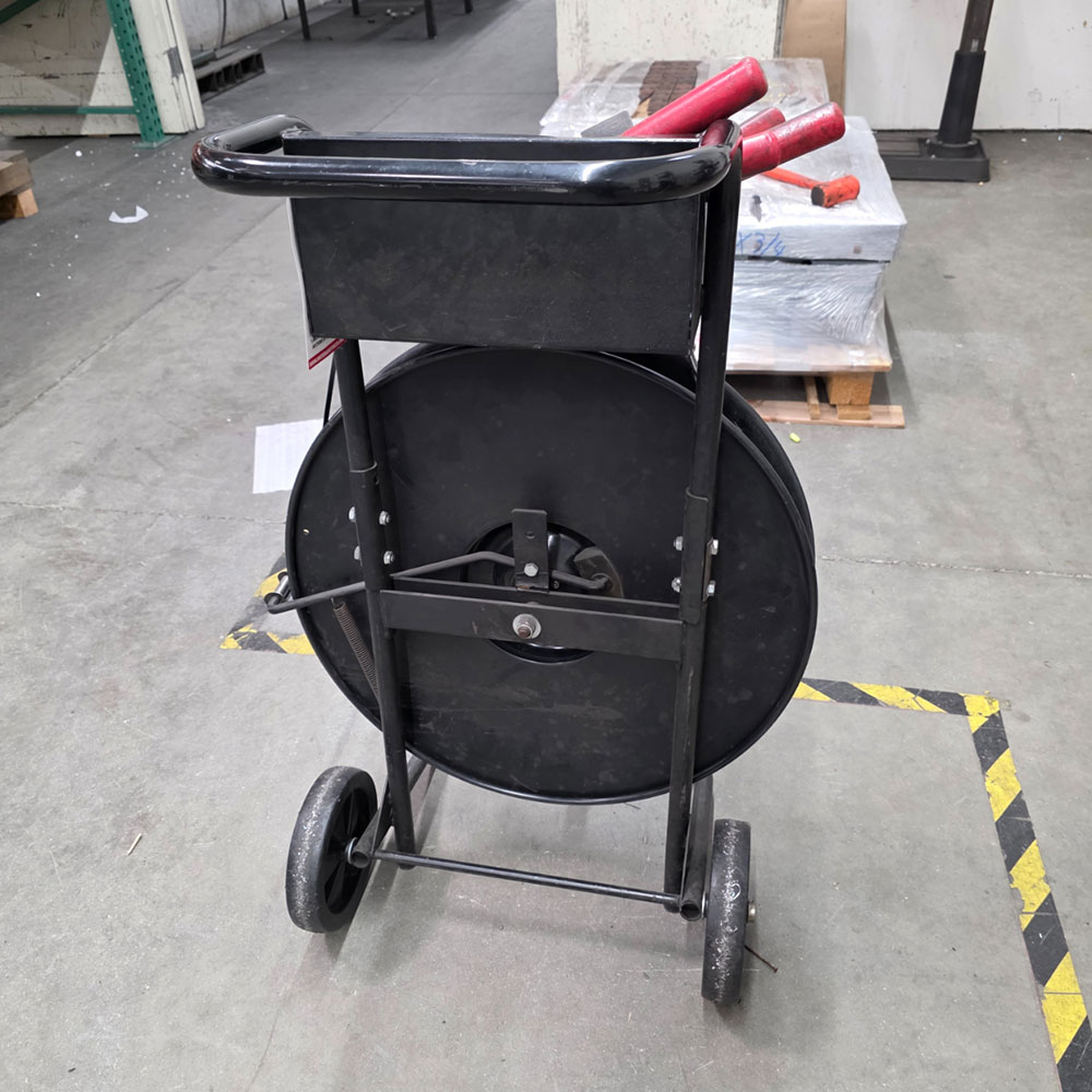 LOT - BANDING CART W/ 5/8" STEEL BANDING, W/ TOOLS-76