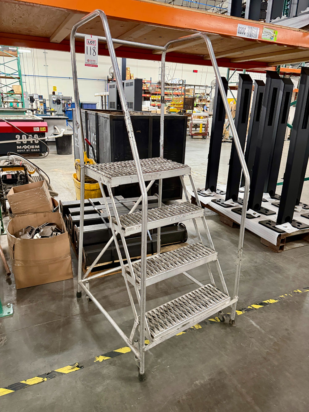COTTERMAN ALUMINUM ROLLING STOCK LADDER, 40" PLATFORM HT-118