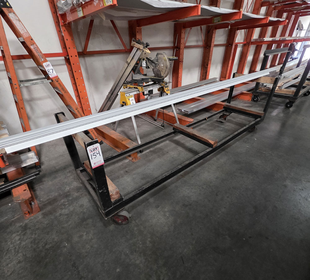 MATERIAL CART, 9'-7" X 27", CONTENTS NOT INCLUDED-154
