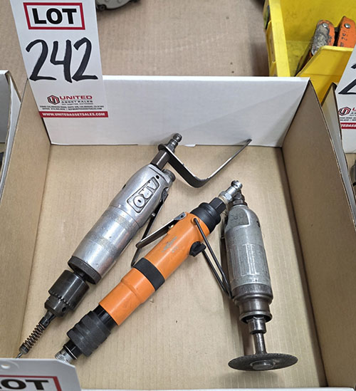 LOT - (1) ARO AIR DRILL/DRIVER, (1) LOONPON AIR DRIVER AND (1) SIOUX DIE GRINDER-242
