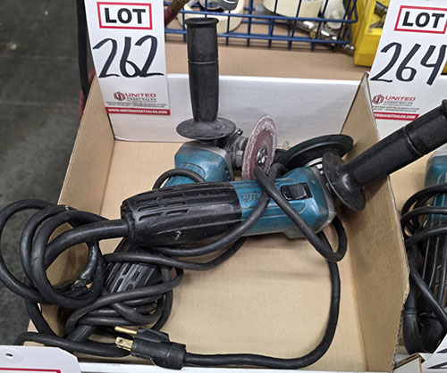 LOT - (2) MAKITA 4" ANGLE GRINDERS-262