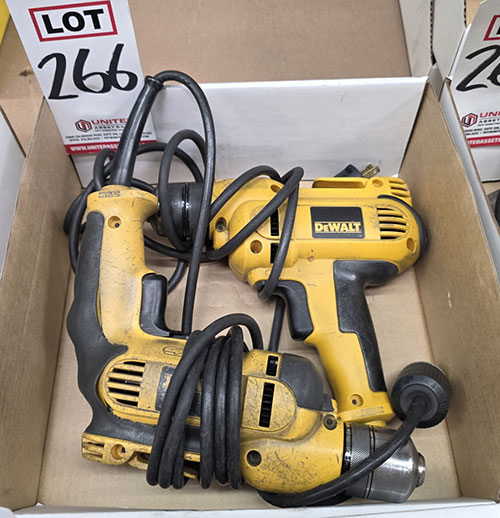 LOT - (2) DEWALT 3/8" DRILL MOTORS-266