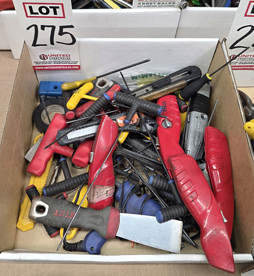LOT - ASSORTED HAND TOOLS-275