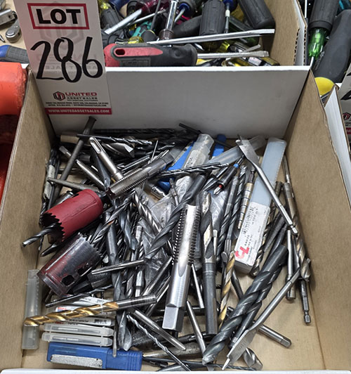 LOT - DRILLS, HOLE SAWS, COUNTERSINKS-286