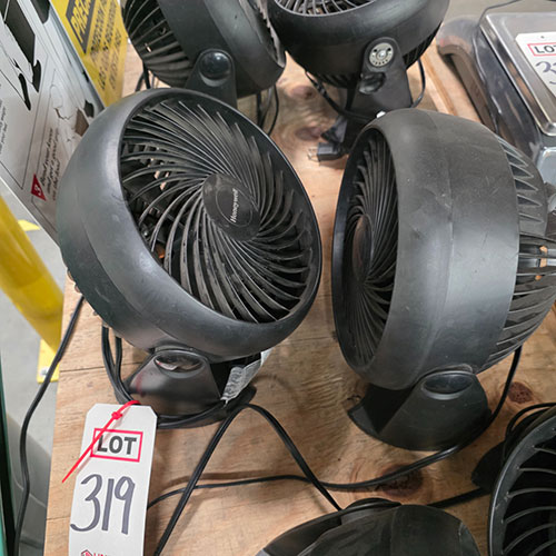 LOT - (2) HONEYWELL 6" DESK FANS-319