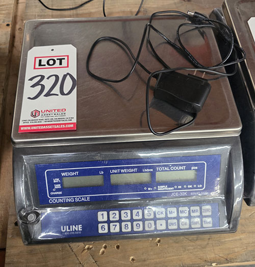 ULINE COUNTING SCALE, MODEL JCE-30K, 60 LB CAPACITY-320