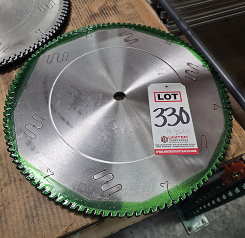 LOT - (4) FREUD CARBIDE TIPPED 18" SAW BLADES, 1" ARBOR, NO. LU5C2470-330